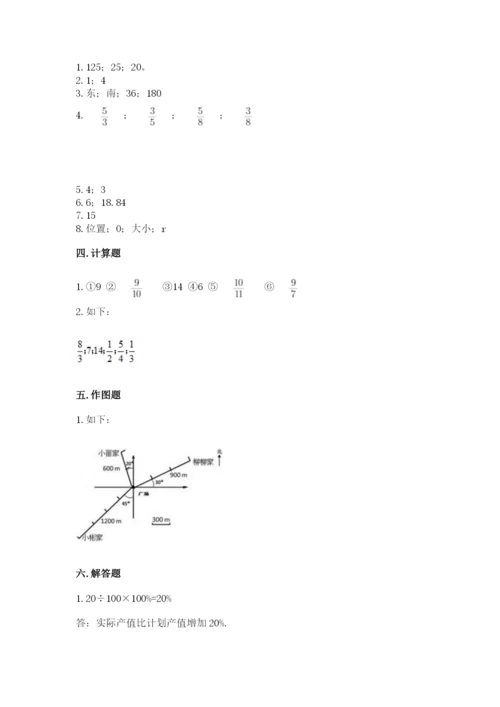 人教版小学六年级上册数学期末测试卷精编.docx