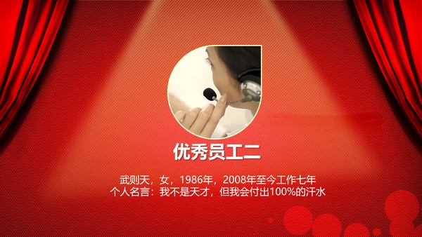 年度优秀员工PPT动态模板源文件