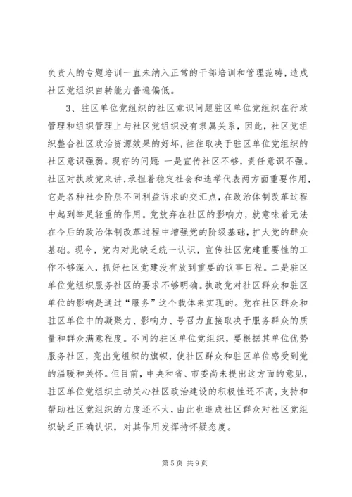 社区党组织作用发挥情况的调研报告 (7).docx