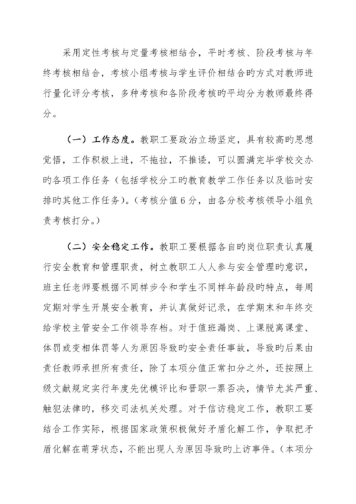 教师工作量化考核方案.docx