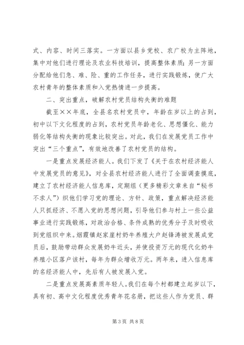 以创新的精神努力破解农村党员发展难题.docx