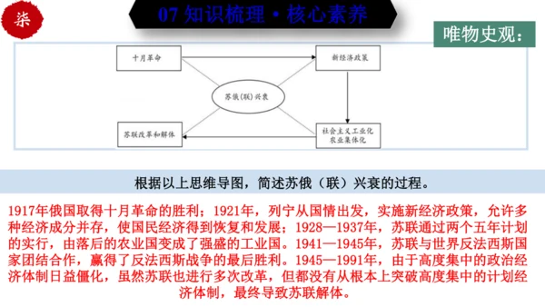 第五单元 二战后的世界变化 （单元复习）-九年级历史下册同步备课系列（部编版）