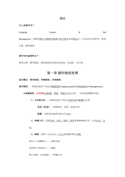 2023年耕作学知识点总结.docx