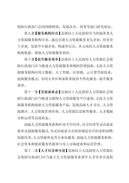 四川省人力资源市场条例