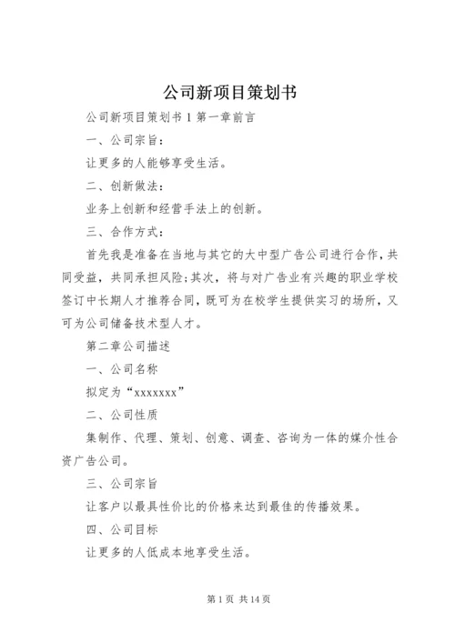 公司新项目策划书.docx