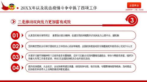 聚焦全国两会政协十三届三次会议报告学习PPT