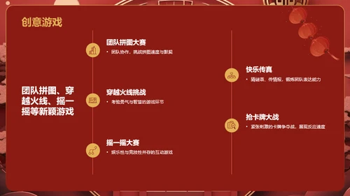 红色国潮风年会游戏策划PPT