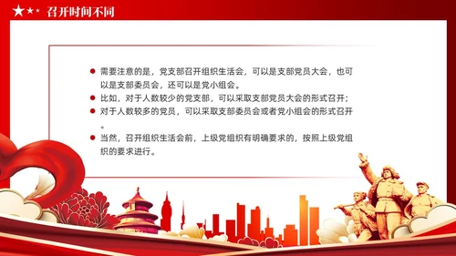 党建党员干部党课小课堂分享民主生活会和组织生活会区别PPT