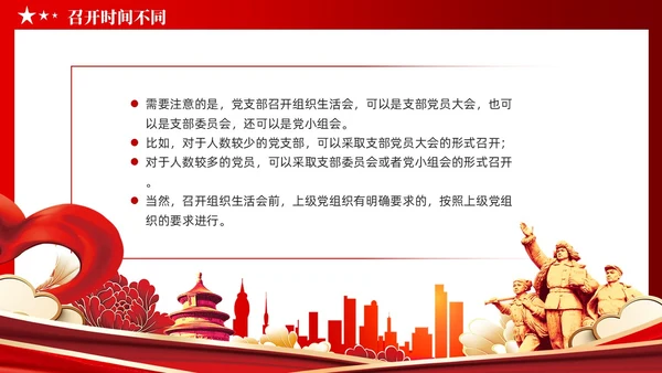 党建党员干部党课小课堂分享民主生活会和组织生活会区别PPT