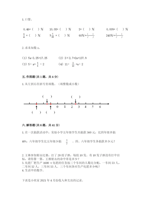 冀教版六年级下册数学 期末检测卷附参考答案【达标题】.docx