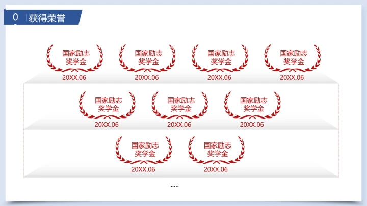 本科国家奖学金答辩申请PPT模板