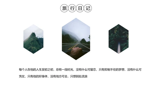 欧美风旅行照片图片画册通用PPT模板