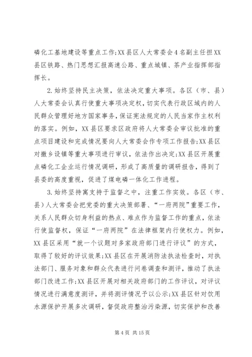 人大常委会对县级人大工作情况调研报告.docx