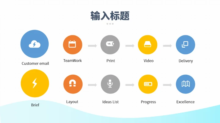 蓝色金融行业人力资源PPT模板