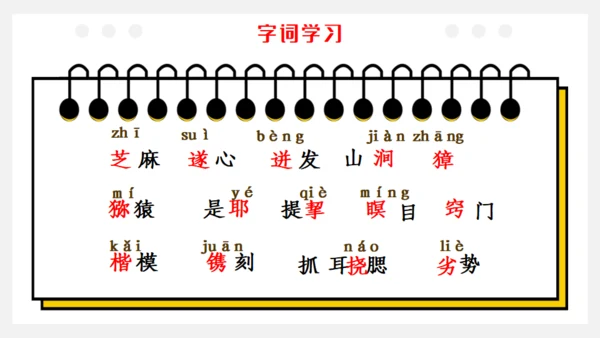 猴王出世课文导读剪纸猴通用PPT模板