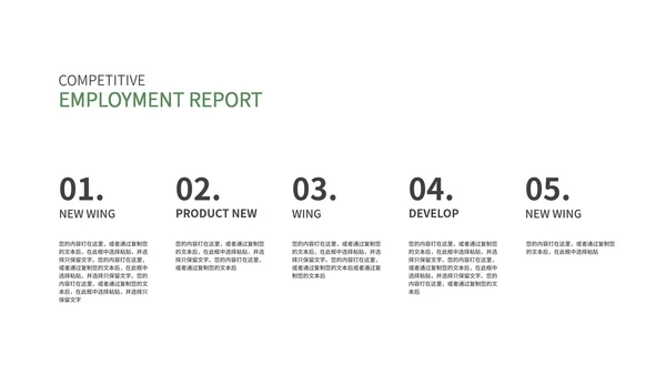 黄绿简约撞色月度总结PPT模板