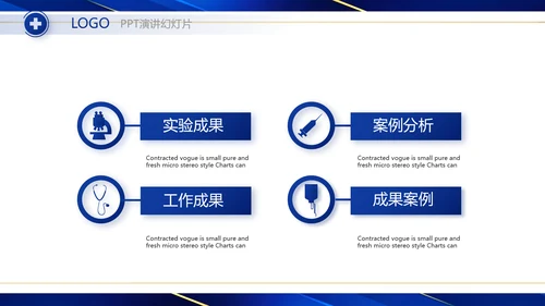 蓝色大气医疗器械工作总结汇报动态PPT模板