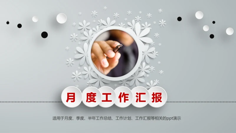 季度半年月度工作总结汇报述职报告PPT