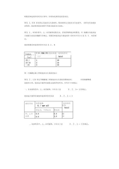 低倍数泡沫灭火系统设计规范