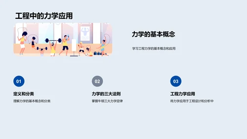 工程力学实用教学PPT模板