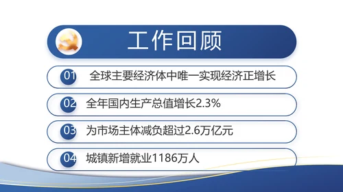 蓝色大气党建党支部工作总结汇报PPT