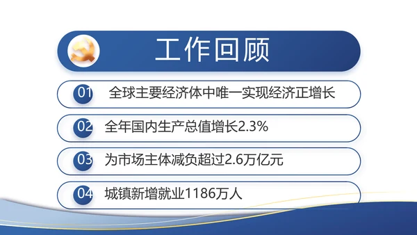 蓝色大气党建党支部工作总结汇报PPT