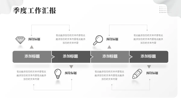 极简季度工作总结PPT