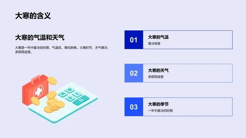 大寒节气探索PPT模板