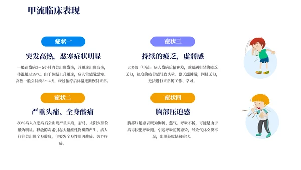 预防甲流主题教育知识科普通用PPT模板