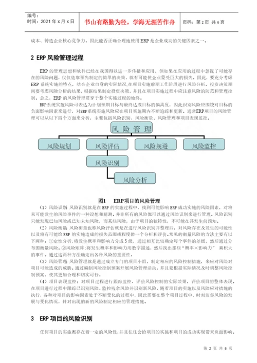 2ERP风险管理论文正文GAI.docx