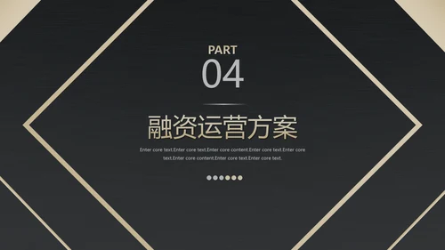高端产品融资方案金融PPT模板