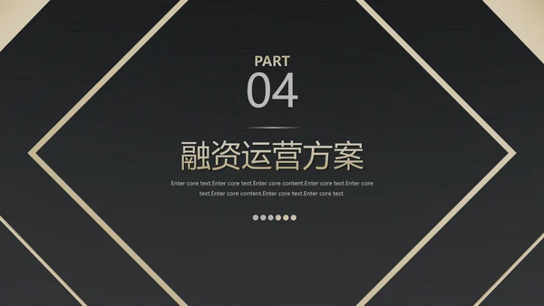 高端产品融资方案金融PPT模板