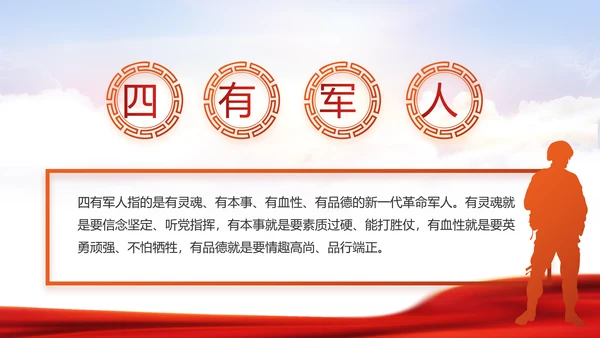 学习时代楷模弘扬奉献精神党课动态PPT模板