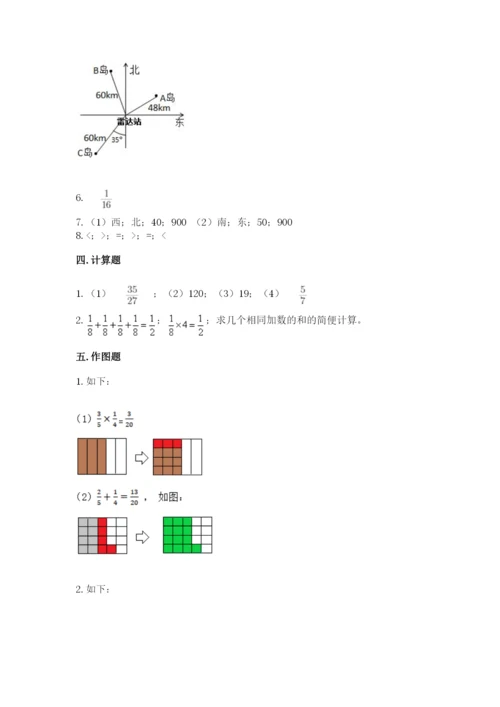 人教版六年级上册数学期中测试卷附答案（实用）.docx