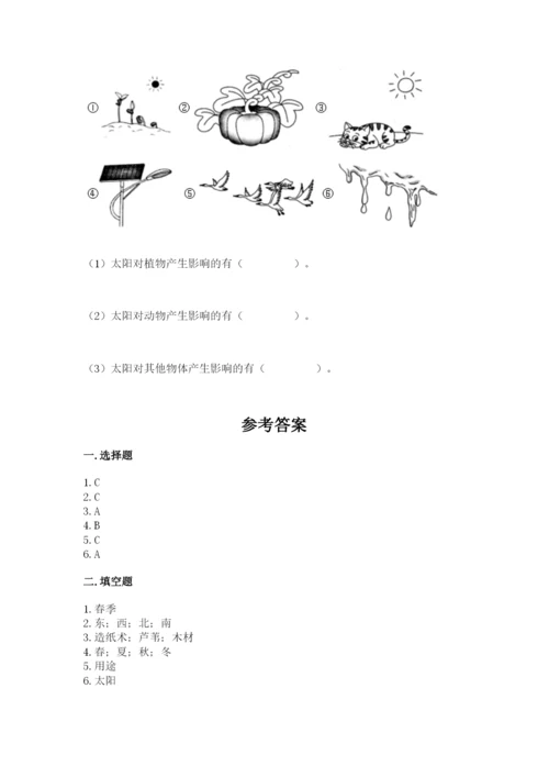 教科版小学二年级上册科学期末测试卷【精选题】.docx