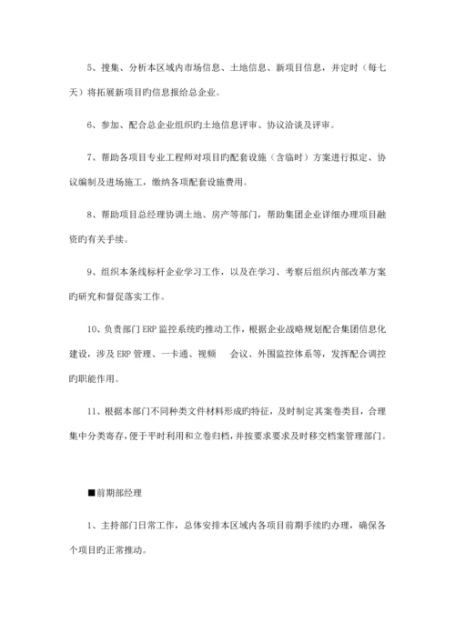 独立项目公司岗位设置及岗位职责.docx