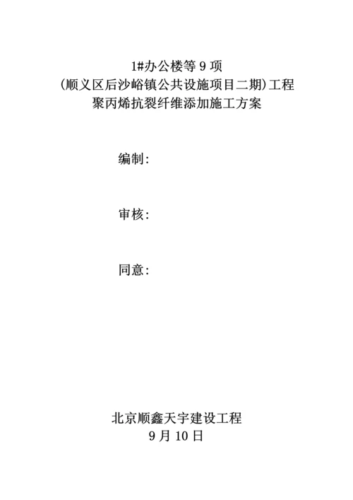 抗裂纤维添加综合项目施工专项方案.docx