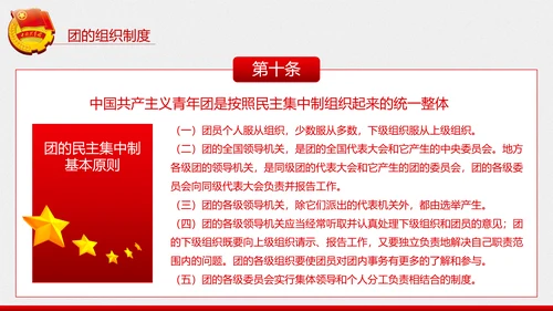 中国共青团章程PPT模板