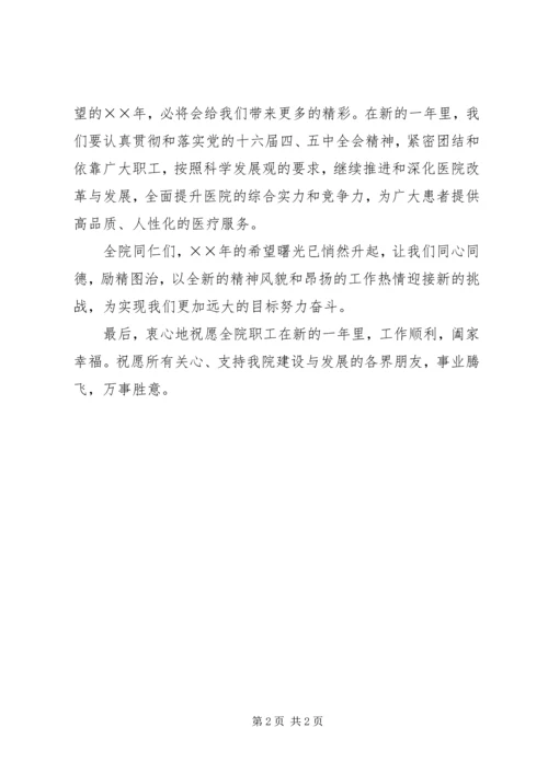 医院院长新年致辞 (4).docx