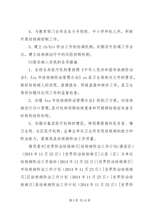 旗县区结核病防治实施计划.docx