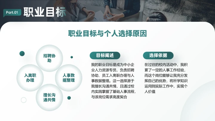 专业通用版大学生职业生涯规划发展展示PPT模版1