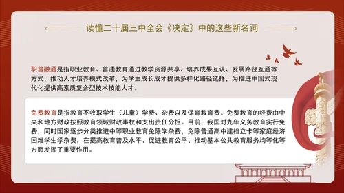 读懂二十届三中全会决定中的这些新名词专题党课PPT课件