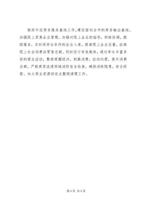 商务局工作情况报告.docx