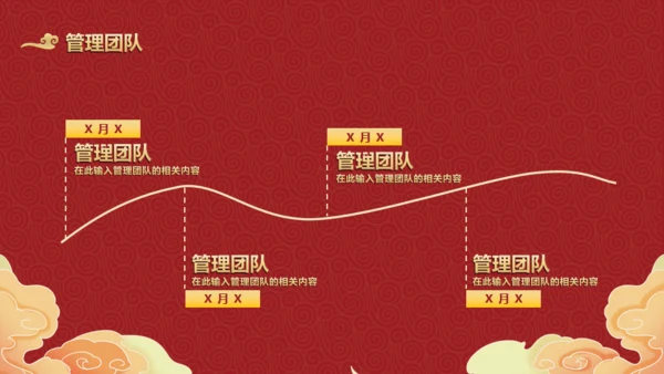 神仙道国潮日出通用PPT模板