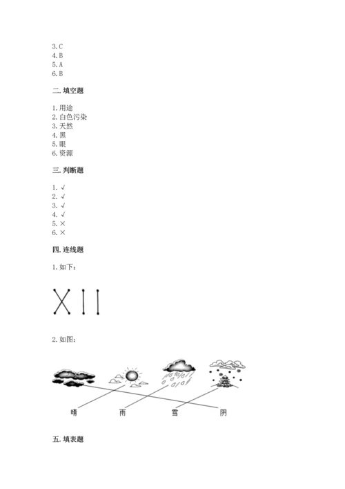 教科版科学二年级上册《期末测试卷》可打印.docx
