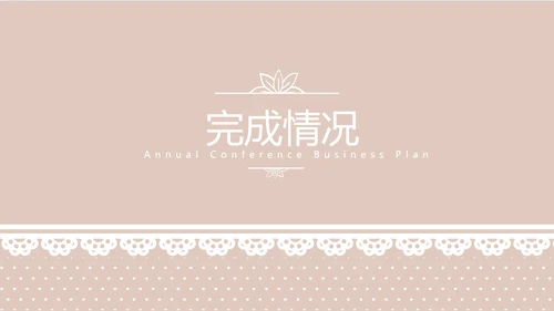 粉色淡雅蕾丝母婴护理用品宣传年年终总结动态PPT