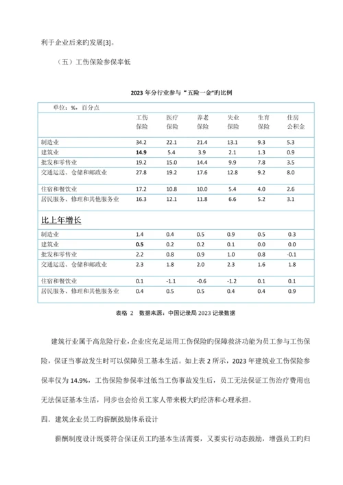 建筑企业薪酬管理存在的问题及对策.docx