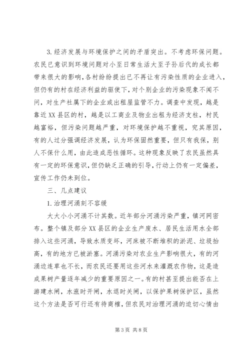 乡镇环保自查宣教工作报告.docx