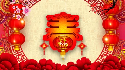 2019猪年如意拜年动画电子贺卡PPT