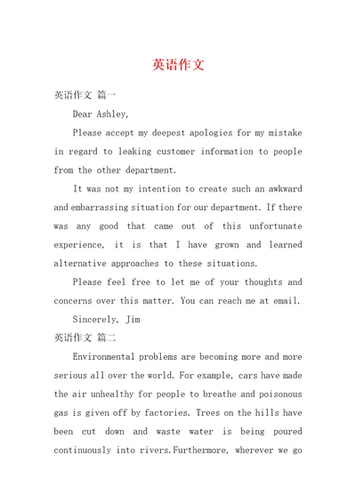 英语作文11